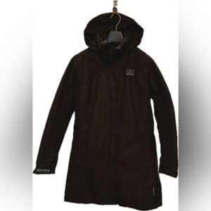 Helly Hansen Insulated Waterproof Rain Jacket with Packable Hood Size Wm…